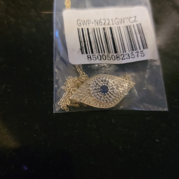 Melinda Maria Gold Necklace with Blue Evil Eye Necklace 79 Ring 52 Price For 1 - Picture 8 of 17